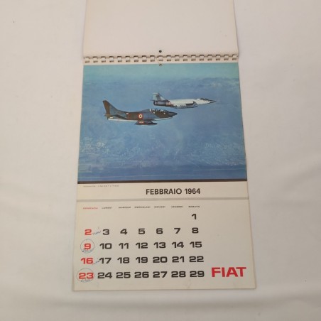 Calendario FIAT anno 1964 condizioni discrete, qualche segno a penna