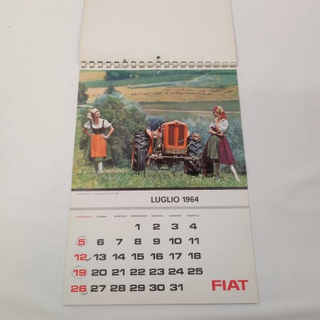 Calendario FIAT anno 1964 condizioni discrete, qualche segno a penna