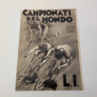 Rivista CAMPIONATI DEL MONDO Sport illustrato Anno 2 n° 8 1938
