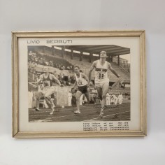 LIVIO BERRUTI fotografia con palmares e autografo in originale