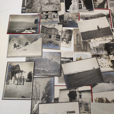 Lotto di circa 60 fotografie originale ex album personale periodo primo 900