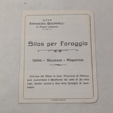 Brochure Silos per Foraggio ditta Giovannelli