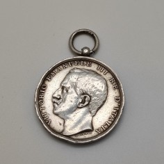 Medaglia Vittorio Emanuele III per il terremoto Calabro Siculo 1908