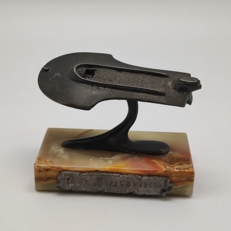 Trofeo in peltro con basamento in marmo motoscafo MAP 1959-1969