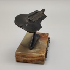 Trofeo in peltro con basamento in marmo motoscafo MAP 1959-1969 2