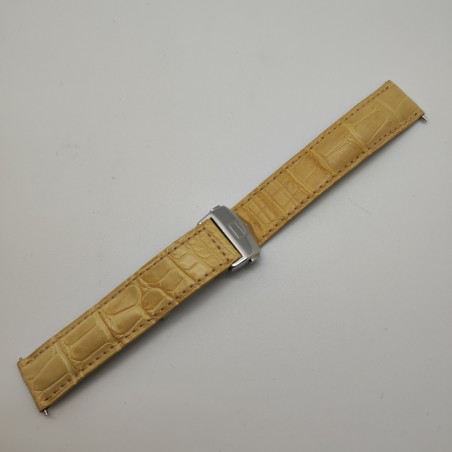 NOS cinturino per orologio in pelle TAG HEUER inusato