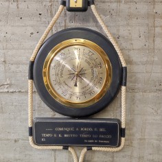 Barometro + termometro da parete tema marinaio h. 90 cm 2