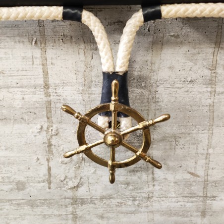 Barometro + termometro da parete tema marinaio h. 90 cm