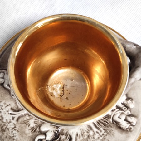 Servizio da caffè 6x Capodimonte con caffettiera e zuccheriera