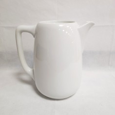 Brocca / bollitore tedesco in ceramica bianca con svastica al fondo 1941 2