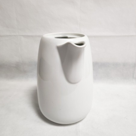 Brocca / bollitore tedesco in ceramica bianca con svastica al fondo 1941