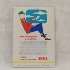 ALITALIA libretto pieghevole mappa linee aeree Rete Nazionale anni 60 2