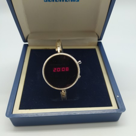 EUROTRONIC orologio polso donna al quarzo quadrante led rossi vintage