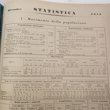 Rivista - Il Comune di Bolgona - mesi da gennaio a giugno 1930 rilegati