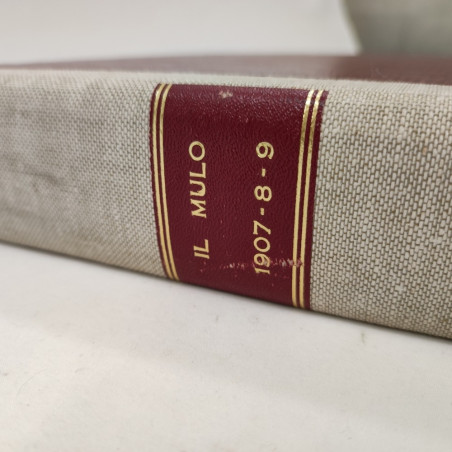 Rivista IL MULO 84 numeri rilegati in volume dal 1907 1908 e 1909
