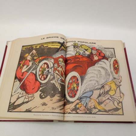 Rivista IL MULO 84 numeri rilegati in volume dal 1907 1908 e 1909