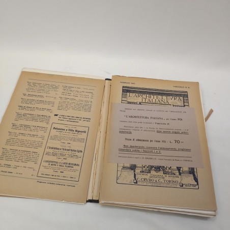 Rivista L'Architettura Italiana Anno XXI 1926 annata completa