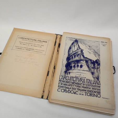 Rivista L'Architettura Italiana Anno XXII 1927 annata non completa