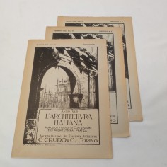 Rivista L'Architettura Italiana Anno XXIII 1928 fascicoli 1 2 3