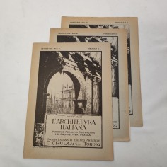 Rivista L'Architettura Italiana Anno XXIII 1928 fascicoli 1 2 3 2