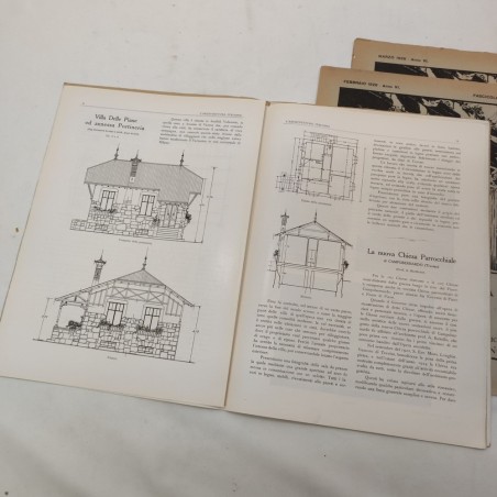 Rivista L'Architettura Italiana Anno XXIII 1928 fascicoli 1 2 3