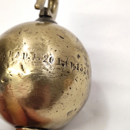 Contrappeso per bilancia tutto in ottone peso 1372 grammi