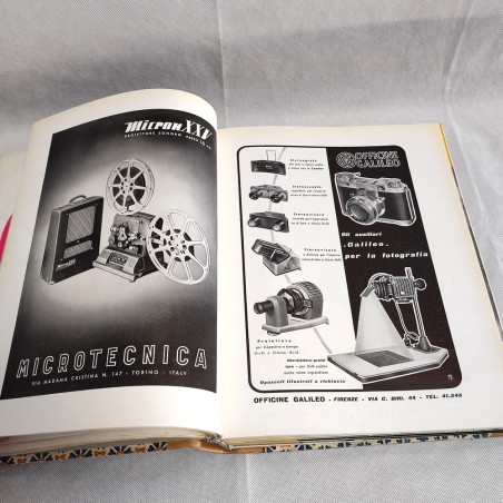 Rivista FERRANIA annata completa anno 1954 rilegata