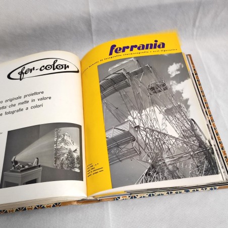 Rivista FERRANIA annata completa anno 1954 rilegata