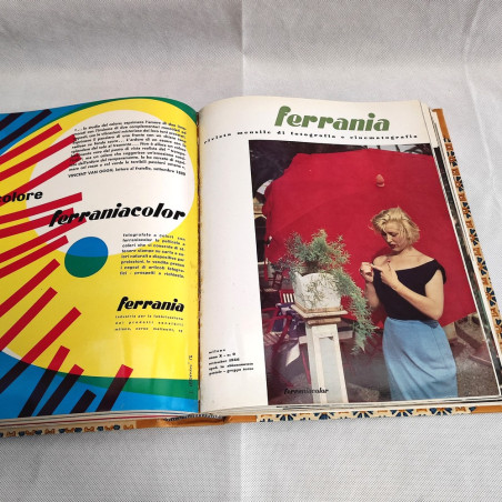 Rivista FERRANIA annata completa anno 1956 rilegata