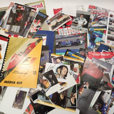 210x autografi piloti auto GP e personaggi Formula 1