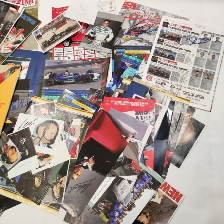 210x autografi piloti auto GP e personaggi Formula 1
