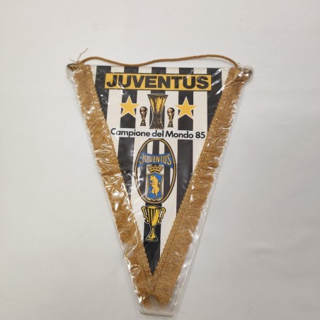 Gagliardetto Juventus con autografo originale Michel Platini