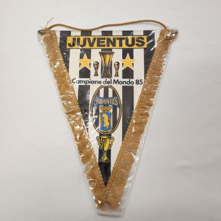 Gagliardetto Juventus con autografo originale Michel Platini