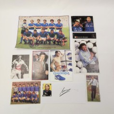 Lotto di 11 autografi originali nazionale calcio Italia anno 90/2000