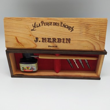 Cofanetto J. Herbin A La Perle des Encres set per calligrafia nuovo