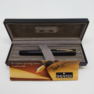 SHEAFFER No Nonsense Old Timer penna stilografica fusto nero spine di pesce