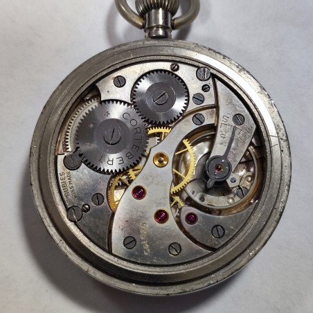 Orologio da tasca CORTEBERT EXTRA militare quadrante bianco cassa 52 mm
