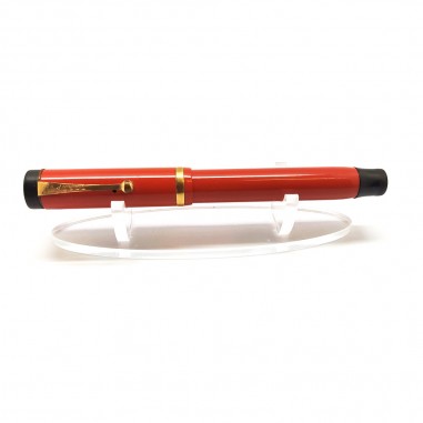 PARKER DUOFOLD penna stilografica fusto arancione pennino 16 usata