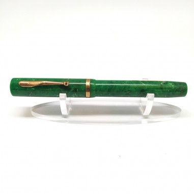 SHEAFFER'S penna stilografica fusto verde effetto marmo usata