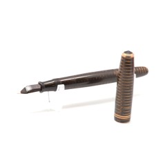PARKER penna Vacumatic fusto celluloide miele scuro e oro usata 2