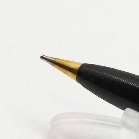 SHEAFFER'S portamina matita in resina nera clip e collare dorati usata