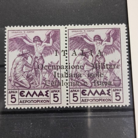 1941 - Cefalonia - Posta Aerea 5+5 d. lilla MNH - Sass. A4 Certificato