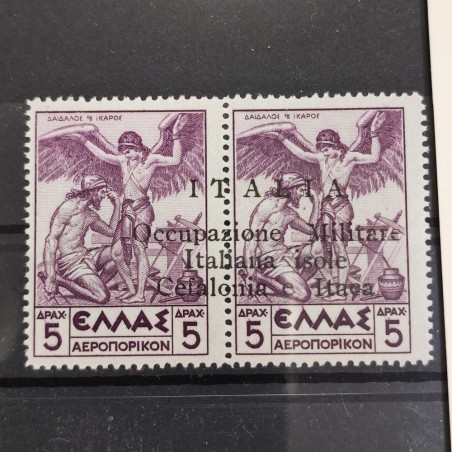 1941 - Cefalonia - Posta Aerea 5+5 d. lilla MNH - Sass. A4 Certificato