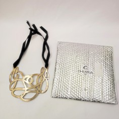 Collana Caotic Chiara BCN Jewlery metallo dorato martellato nuova