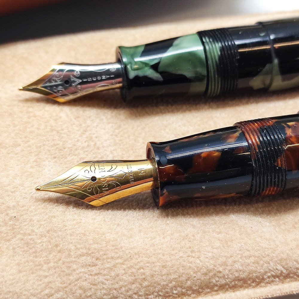 VISCONTI coppia penne stilografiche fusto da15 mm nuove