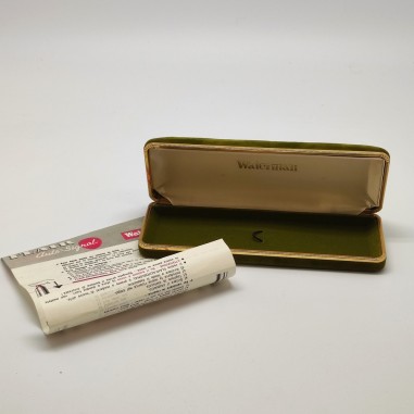 WATERMAN scatola cofanetto astuccio custodia in velluto verde anni 70/80 usato