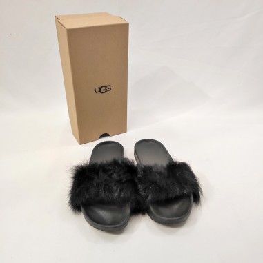 Pantofole da donna con vello di pecora UGG W ROYALE nere 1018875 n° 36 nuove