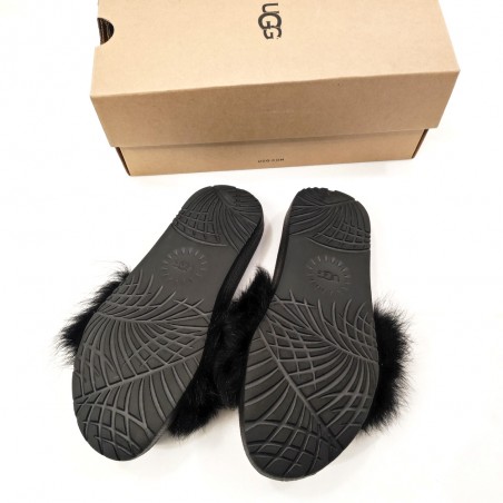 Pantofole da donna con vello di pecora UGG W ROYALE nere 1018875 n° 36 nuove