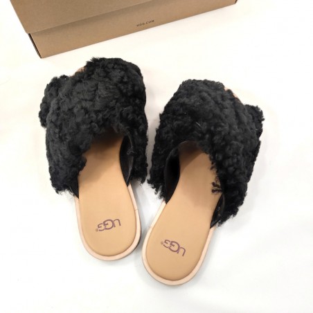 Pantofole da donna con montone arricciato UGG W JONI nere 1019967 n° 36 nuove