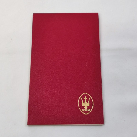 Vintage block notes Maserati anni 60/70 8,5x15 cm nuovo